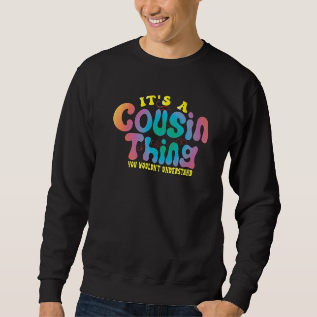 Crew Reunion Matching Group Family Crazy Cousin Pr Sweatshirt (Front)