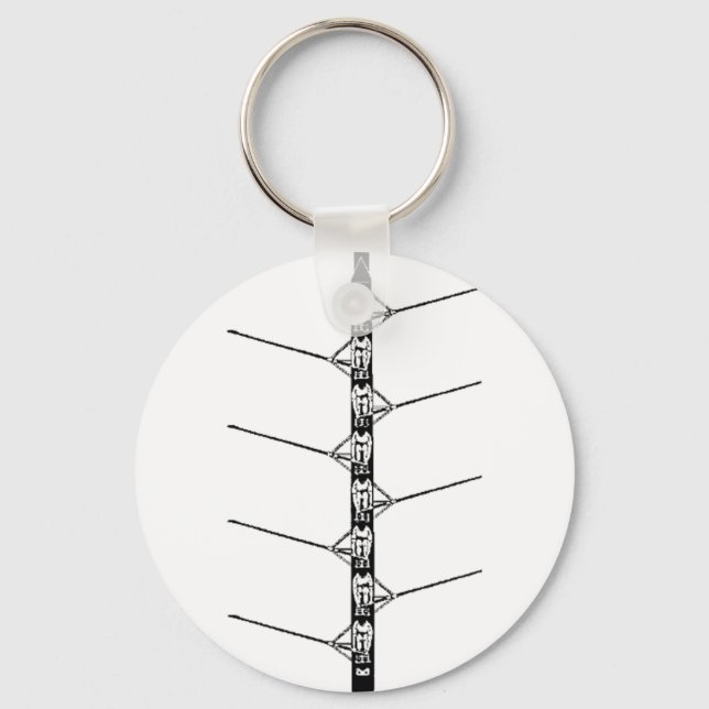 Crew rowing - Key Chain (Front)