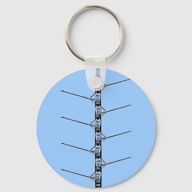 Crew rowing keychain (Front)