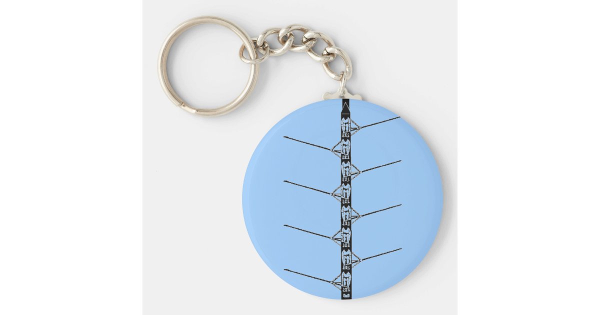 Crew rowing keychain Zazzle