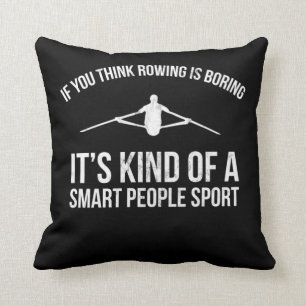 Crew Rowing Rowing Smart People Sport Gift Tee Throw Pillow