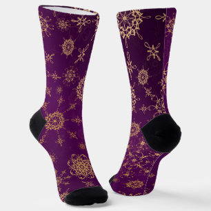 Crew Socks-Classic Paisley Elegance Socks