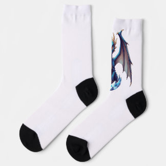 Crew Socks Dragon hatchling emerging from crystal