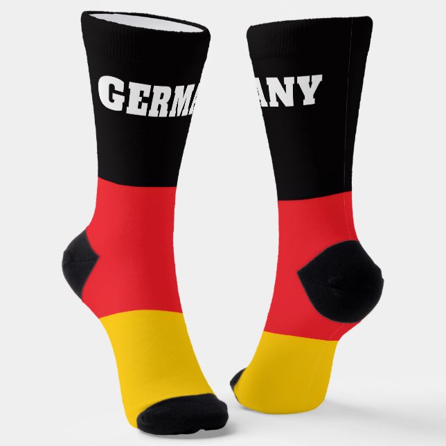 crew socks with flag of Germany (Angled)