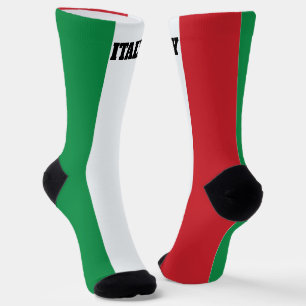 crew socks with flag of Italy