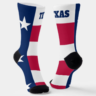 crew socks with flag of Texas