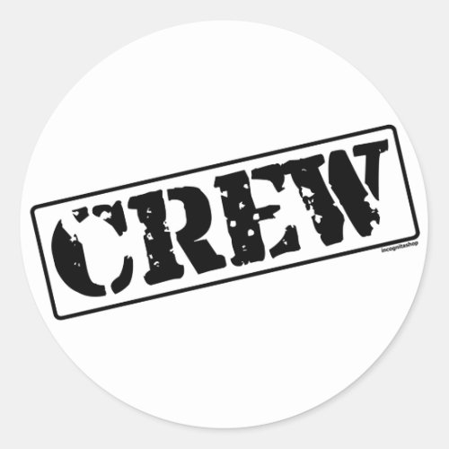 Crew Stamp Classic Round Sticker