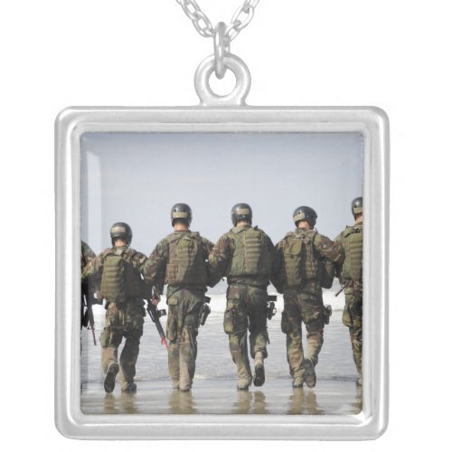 Crewman Qualification Training students Silver Plated Necklace