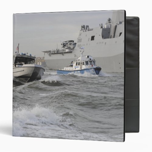 Crews from the coast guard and police departmen binder