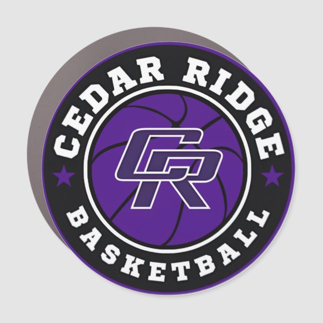 CRHS Basketball Logo Car Magnet (Front)