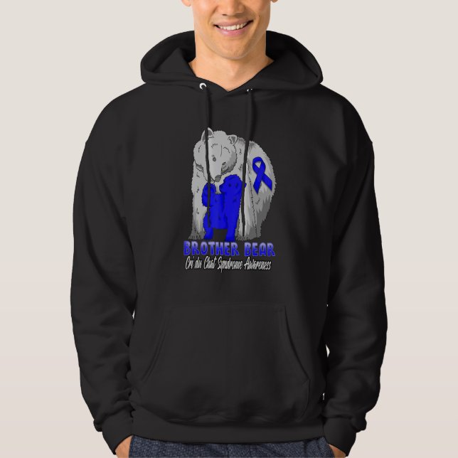 Cri Du Chat Syndrome Awareness Brother Support Rib Hoodie (Front)