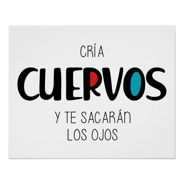 Cria cuervos poster (Front)