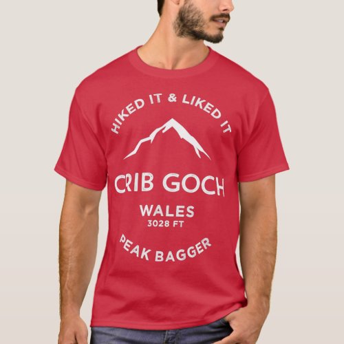 Crib Goch Wales Hiking  T_Shirt