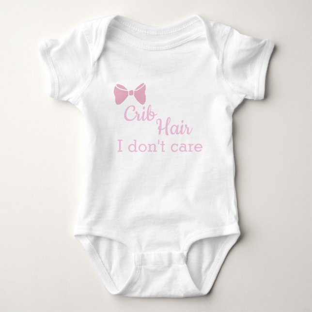 CRIB HAIR I DON'T CARE bodysuit (Front)