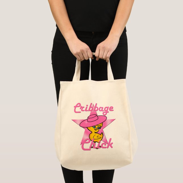 Cribbage Chick #8 Tote Bag (Front (Product))
