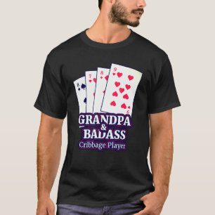 Cribbage  For Playing Card Board Game Players T-Shirt