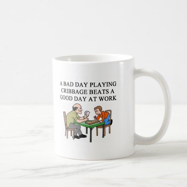 cribbage game player coffee mug (Right)