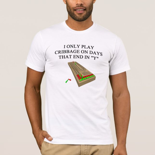 cribbage game player T-Shirt (Front)