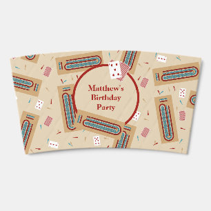 Cribbage Game Themed Personalized Party Coffee Cup Sleeve