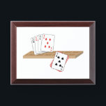 Cribbage Hand Award Plaque<br><div class="desc">Hold all your cards in one hand and win the game.</div>