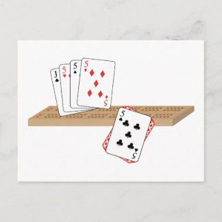 Cribbage Hand Postcard