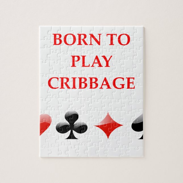 CRIBBAGE JIGSAW PUZZLE (Vertical)