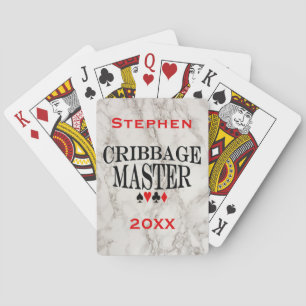 Cribbage Master Personalized Poker Cards