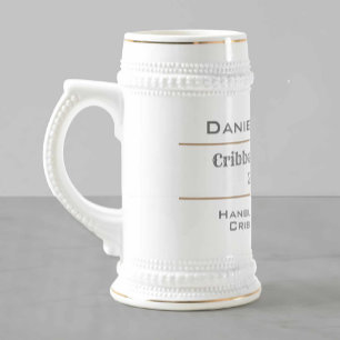 Cribbage Player and Cribbage Champion Beer Stein