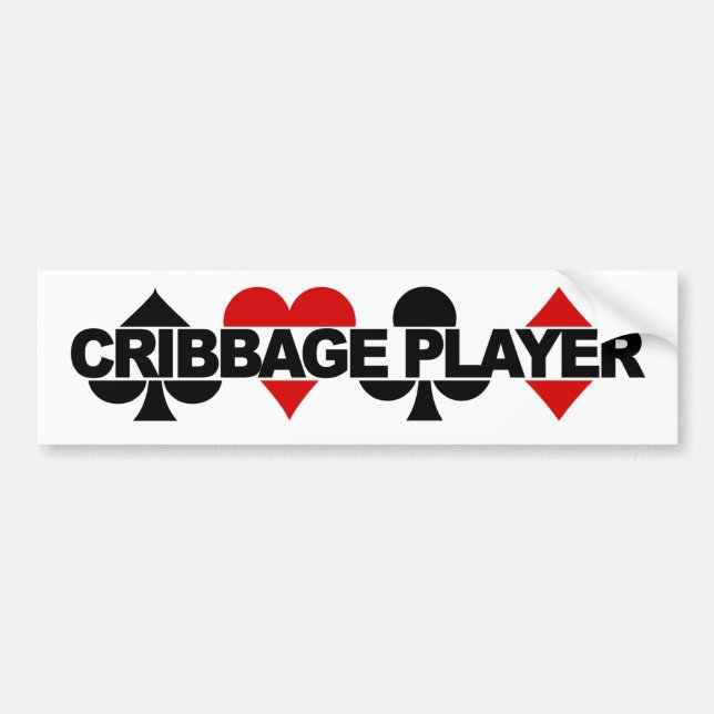 Cribbage Player bumpersticker Bumper Sticker (Front)