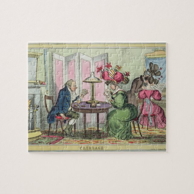 Cribbage, published by Thomas McLean, London (colo Jigsaw Puzzle (Horizontal)