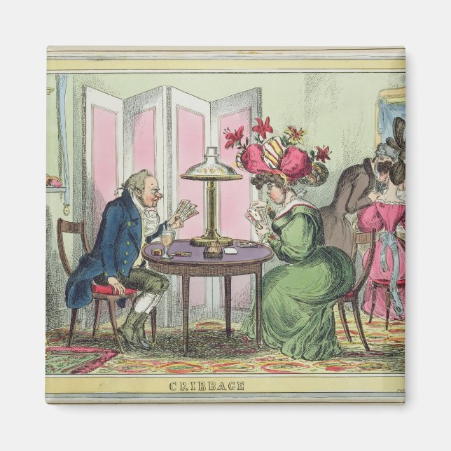 Cribbage, published by Thomas McLean, London (colo Magnet (Front)