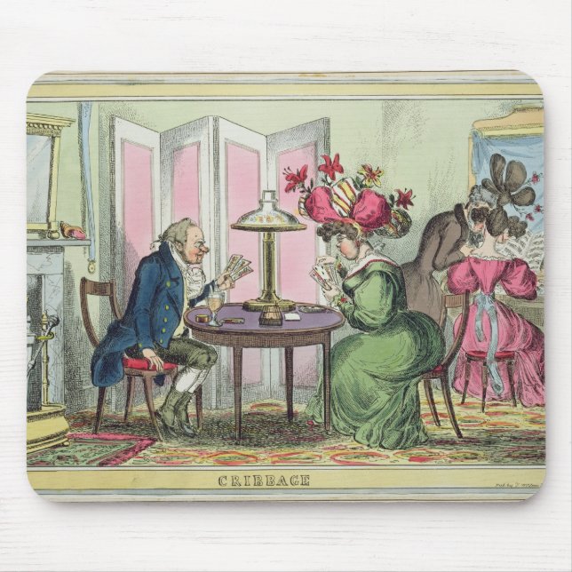 Cribbage, published by Thomas McLean, London (colo Mouse Pad (Front)