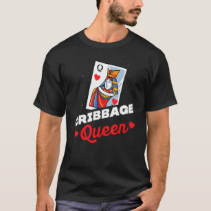 Cribbage Queen  His And Hers Matching Couples Crib T-Shirt