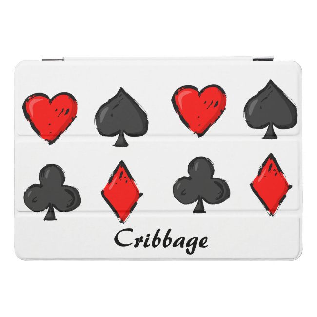 Cribbage Red Black White iPad Pro Case