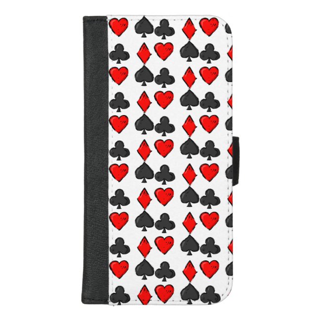 Cribbage White Red iPhone 8/7 Plus Wallet Case