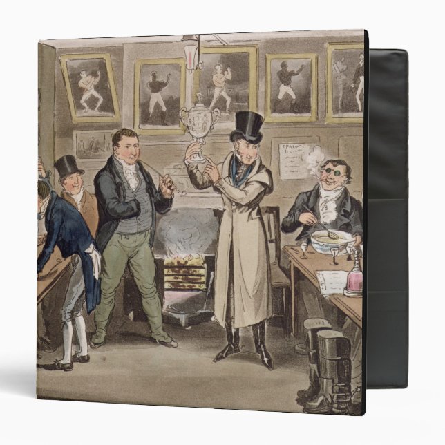 Cribb's Parlour: Tom introducing Jerry and Logic t 3 Ring Binder (Front/Inside)