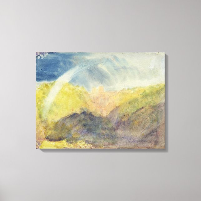 Crichton Castle (Mountainous Landscape with a Rain Canvas Print (Front)