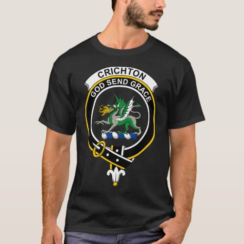 Crichton Crest Tartan Clan Scottish Clan T_Shirt
