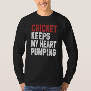 Cricke For Men Women Bearded Cricket Dad Coach T-Shirt
