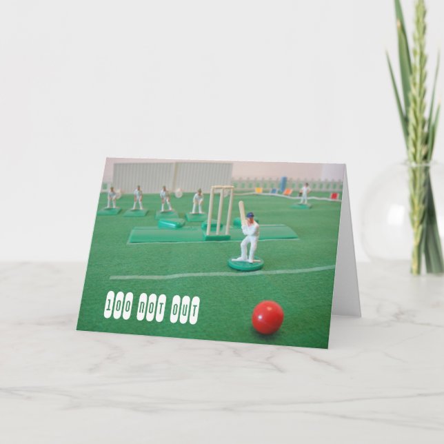 Cricket 100th birthday card (Front)