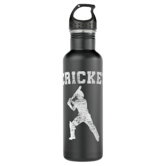 Cricket 17\Cricket Sports Lover Player Coach 1297 Stainless Steel Water Bottle