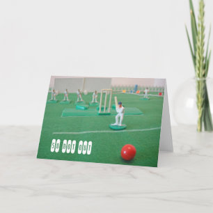 Cricket 50th birthday card