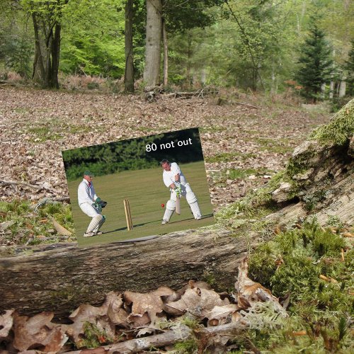 Cricket 80th birthday card