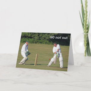 Cricket 90th birthday card