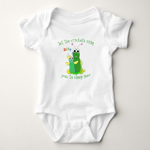 Cricket Alphabet Baby Jersey with Crickets Baby Bodysuit