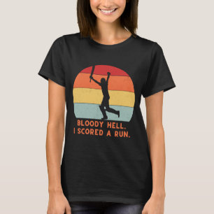 cricket amusing humour men women tailender T-Shirt