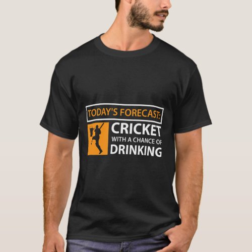 Cricket and Beer T_shirt Funny Drinking Cricket Fa