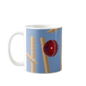 Cricket Ball And Stumps, Coffee Mug