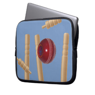 Cricket Ball And Stumps, Laptop Sleeve