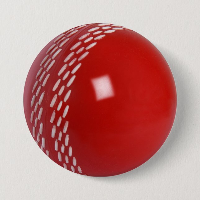 Cricket Ball Badge Button (Front)